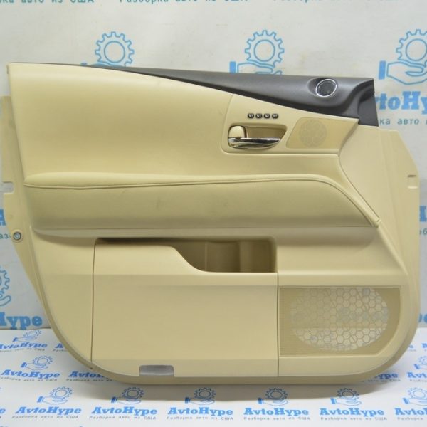 Обшивка двери (карточка) перед лев Lexus RX350 RX450h 10-15 беж (01) 67620-0E020-C1