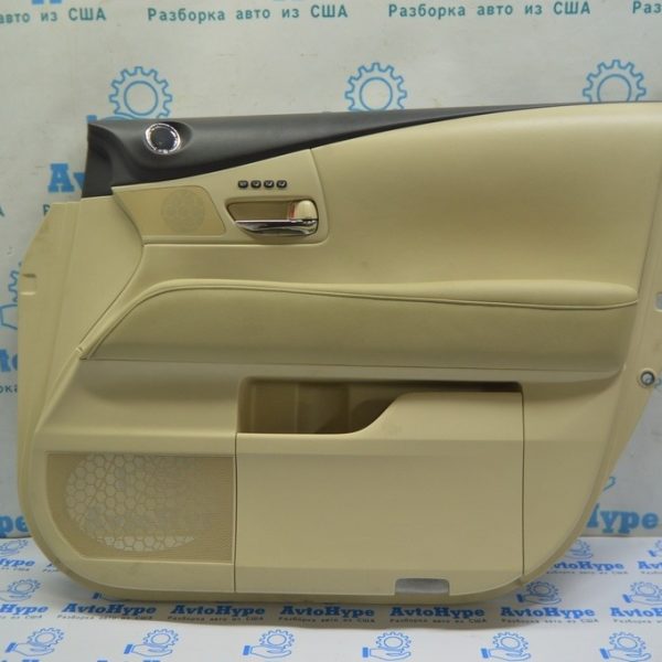 Обшивка двери (карточка) перед прав Lexus RX350 RX450h 10-15 беж (01) с упр памятью 67610-0E020-C1