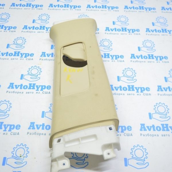 Накладка центральной стойки верхняя (ремень) правая Lexus RX350 RX450h 10-15 беж (01) идеал 62410-0E020-B0