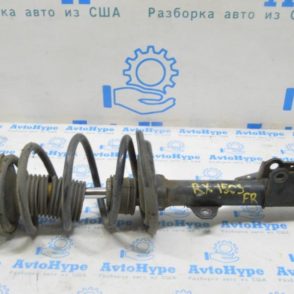 Стойка амортизатора в сборе передняя правая Lexus RX350 13-15 (03) порван пыльник 48510-8Z245