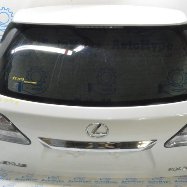 Дверь багажника голая  со стеклом Lexus RX350 RX450h 10-15 белый (03) царапины 67005-0E260