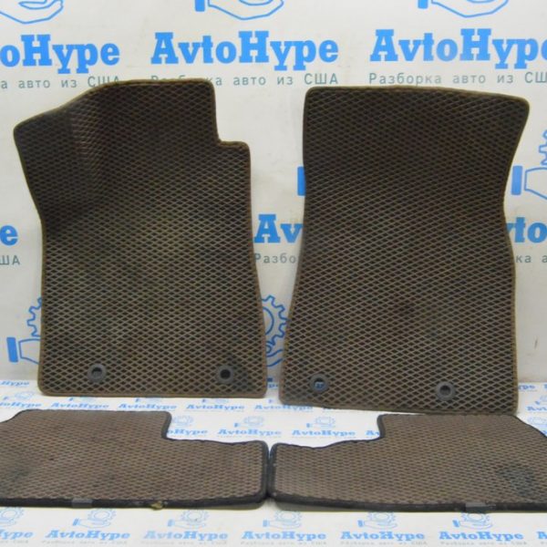 Коврики комплект Lexus RX350 10-15 (03) коричневые, EVA, оплавлены