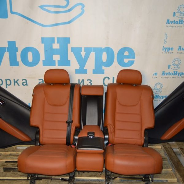 Комплект сидений и карточек Lexus RX350 10-15 кожа рыжая с черным (03) 71200-0E292-E0
