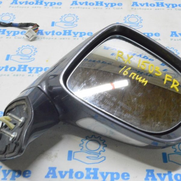 Зеркало боковое прав Lexus RX350 RX450h 10-15 16 пин,автозатемн,поворотн,подсветк,BSM (03)граф 87910-0E110-B1