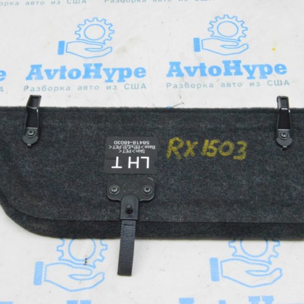 Крышка кармана багажника лев Lexus RX350 RX450h 10-15 черн 584180e010c2