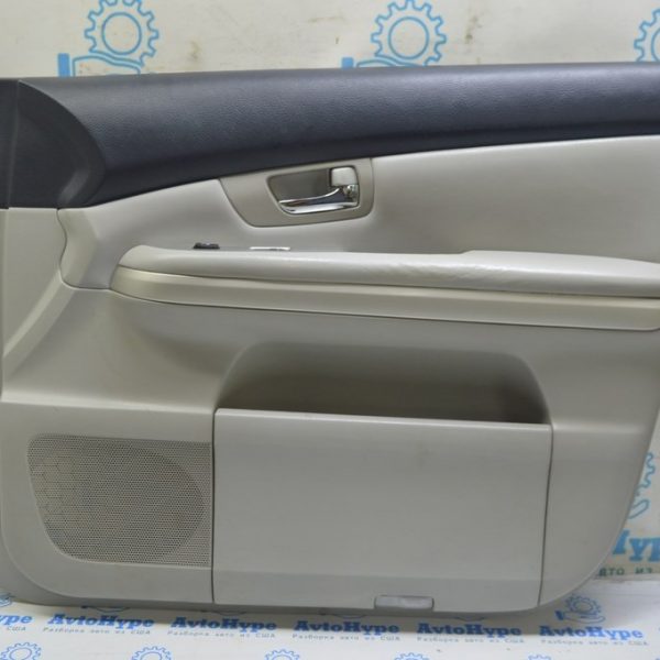 Обшивка двери карточка передняя правая Lexus RX300 RX330 RX350 RX400h 04-09 серая (02) примята 67610-48510