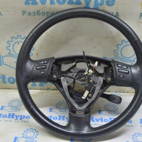 Руль голый Lexus RX300 RX330 RX350 RX400h 04-09 черная кожа без дерева (02) 45100-48380-C0
