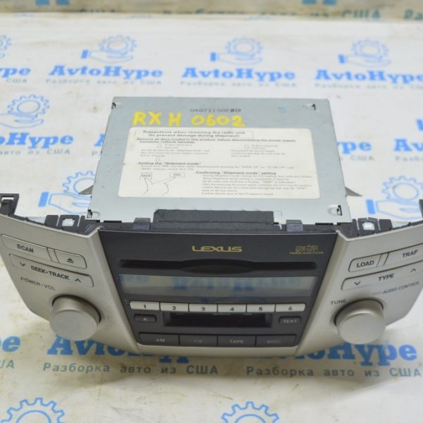 Радио и проигрыват дисков MP3 6 дисков Lexus RX300 RX330 RX350 RX400h 04-09 Европ Mark Lev(02) 86120-48460