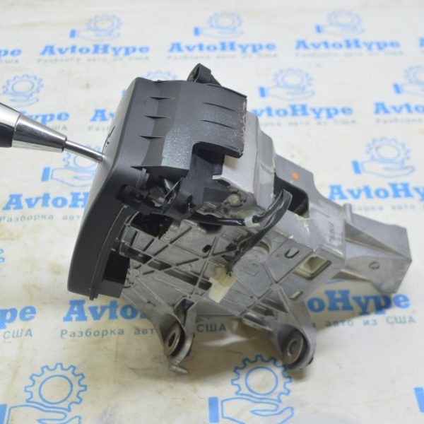 Ручка КПП Lexus RX300 RX330 RX350 RX400h 04-09 кожа черная, накладка никель 33504-48010-C0