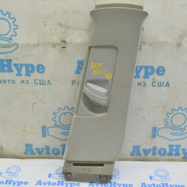 Накладка центральной стойки верхняя ремень правая Lexus RX300 RX330 RX350 RX400h 04-09 серая 62410-48052-B1