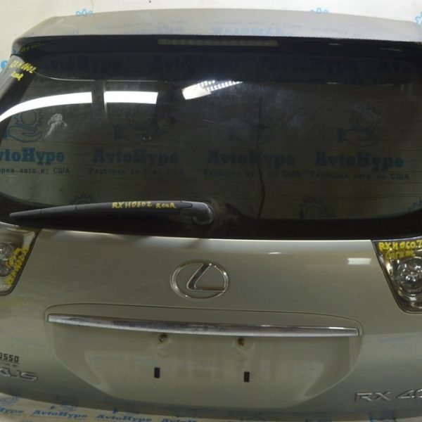Дверь багажника голая со стеклом Lexus RX300 RX330 RX350 RX400h 04-09 (02) серебро 67005-48280