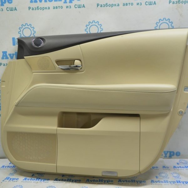 Обшивка двери (карточка) перед прав Lexus RX350 RX450h 10-15 беж (02) без памяти 67610-0E020-C1