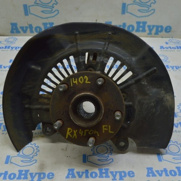 Цапфа со ступицей перед лев Lexus RX350 RX450h 10-15 (02) с кожухом 43212-0E010