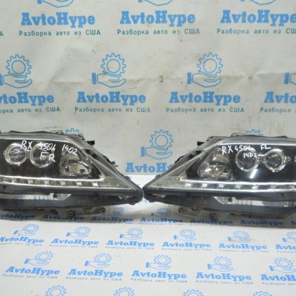 Фары передние комплект Lexus RX350 RX450h 13-15 рест, ксенон LED 3 линзы (02) 8114548B70