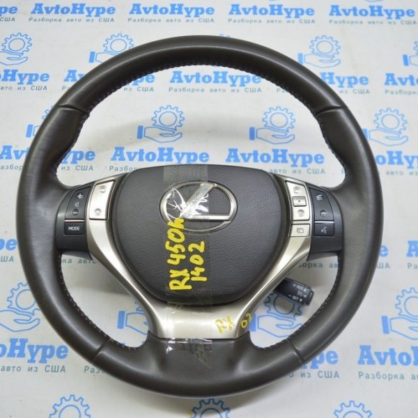 Руль в сборе Lexus RX350 RX450h 13-15 рест кож коричневый 45130-30700 (02) 45100-0E220-C1