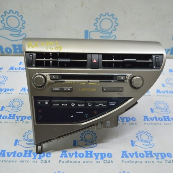 Радио, Магнитофон, Управление климатом, Панель в сборе Lexus RX350 RX450h 10-15 тип 3 (02) 46130-48162