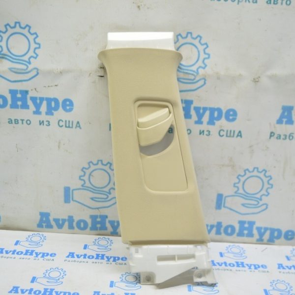 Накладка центральной стойки верхняя (ремень) левая Lexus RX350 RX450h 10-15 беж (02) идеал 62420-0E020-B0