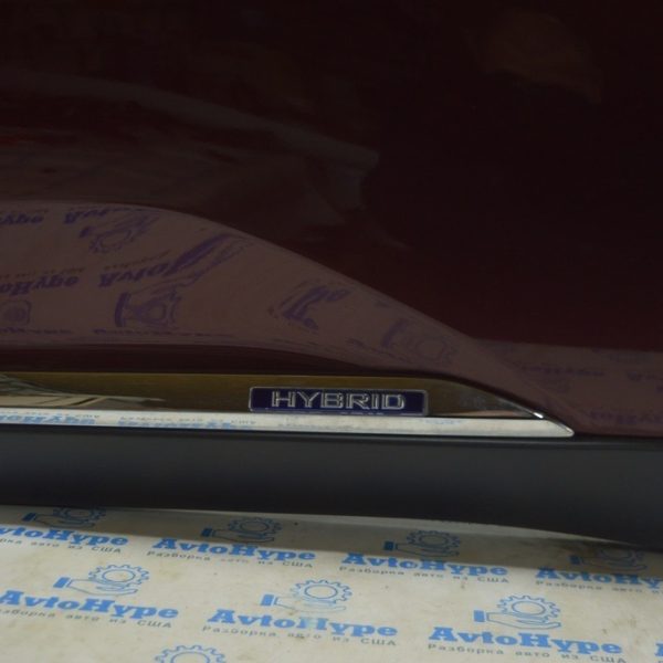 Накладка двери нижняя наружная задняя левая Lexus RX450h 10-15 с хромом hybrid 75076-48060