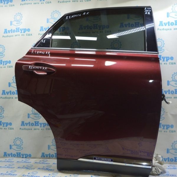 Дверь голая зад прав Lexus RX350 RX450h 10-15 бордовый цвет код 3S0 (02) 67003-0E070