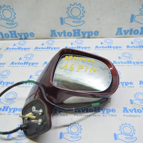Зеркало боковое правое Lexus RX350 RX450h 10-15 USA бордовый цвет код 3S0 (02) 87910-0E110-B2