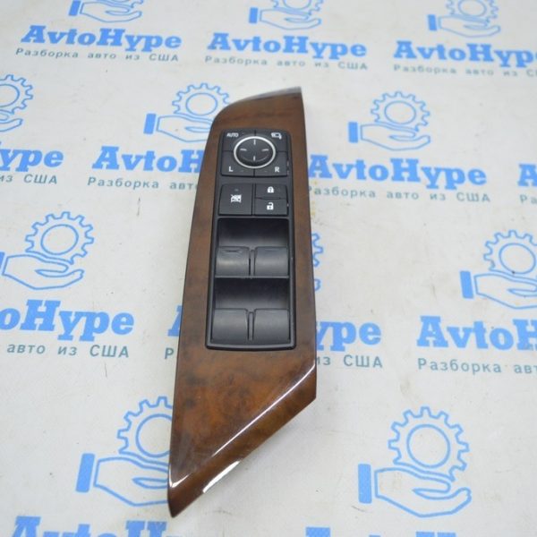 Управление стеклоподъемником передним левым Lexus RX350 RX450h 10-15 черн, с автоскладыванием 84040-0E070