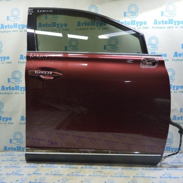 Дверь голая передняя правая Lexus RX350 RX450h 10-15 бордовый цвет код 3S0 (02) 67001-0E070