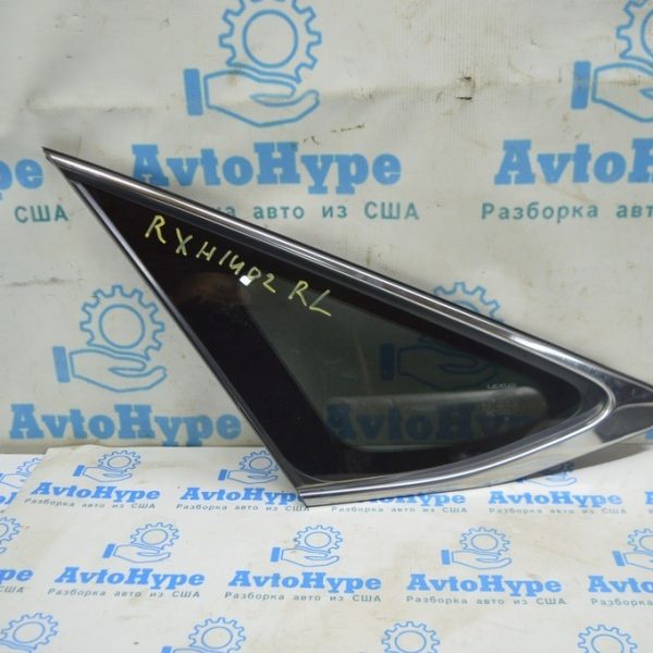 Форточка глухое стекло задняя левая Lexus RX350 RX450h 10-15 хром (02) 62720-0E020