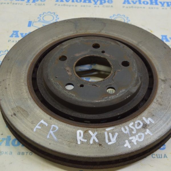 Диск тормозной передний правый Lexus RX350 RX450h 16-22 337мм 4351248130