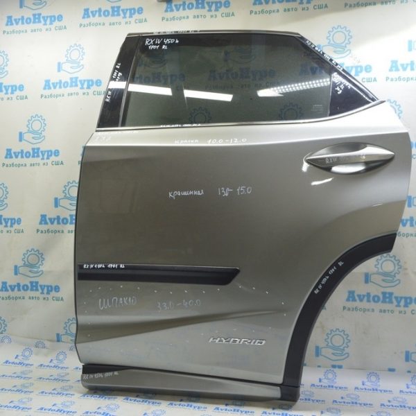 Накладка арки двери нижняя задняя левая Lexus RX350 RX450h 16-22 75078-0E030