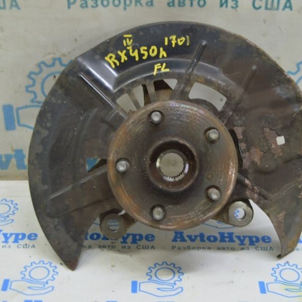 Цапфа со ступицей и кожухом передняя левая Lexus RX350 RX450h 16-22 43550-0E011