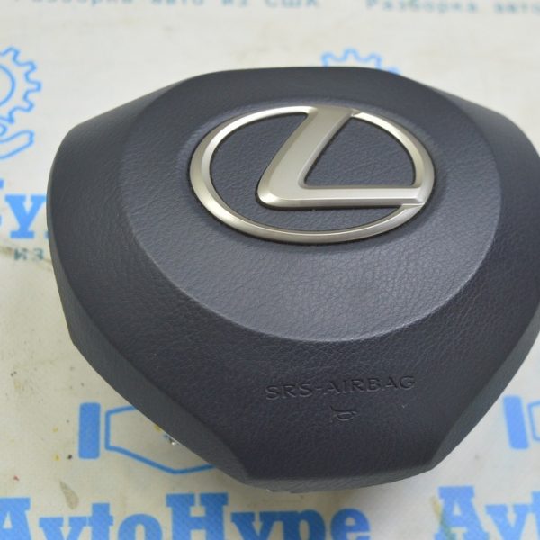 Подушка безопасности airbag в руль водительская Lexus RX350 RX450h 16-22 черная (01) 45130-48350-C0