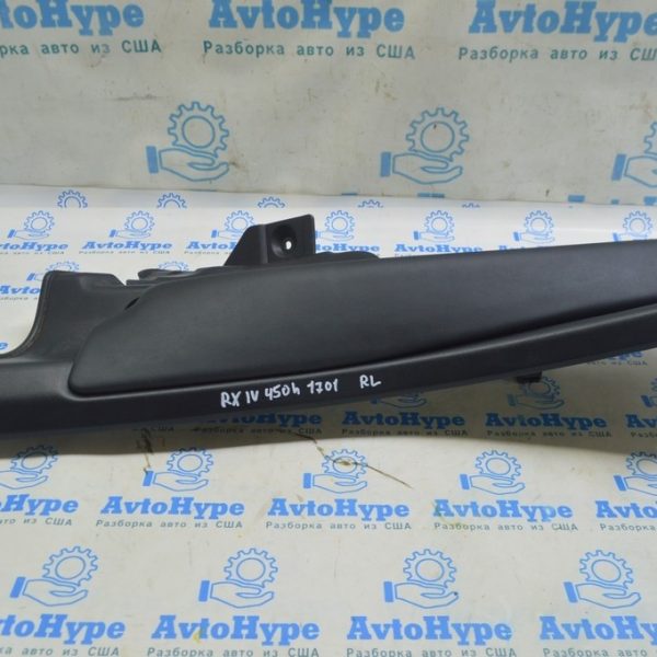 Накладка задней стойки нижняя левая Lexus RX350 16-22 черная 62552-0E120-C0