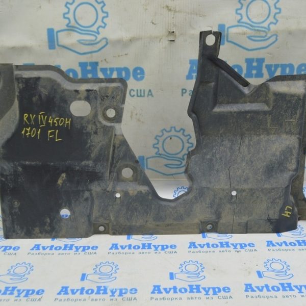 Защита днища левая Lexus RX350 RX450h 16-22 малая, надрыв креплений (01) 58166-48050