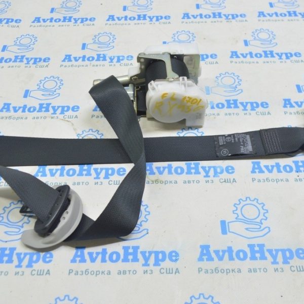 Водительский ремень безопасности левый Lexus RX350 RX450h 16-22 черный 73220-0E130-C4