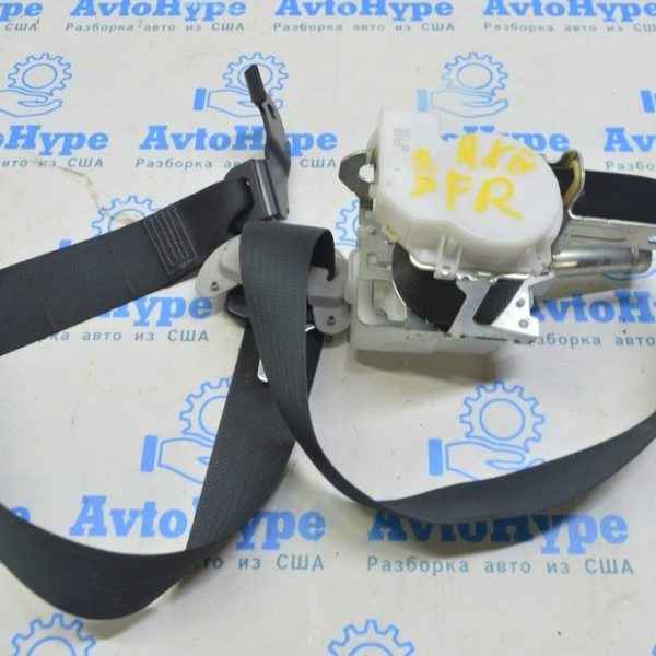 Пассажирский ремень безопасности правый Lexus RX350 RX450h 16-22 черный 73210-0E140-C4