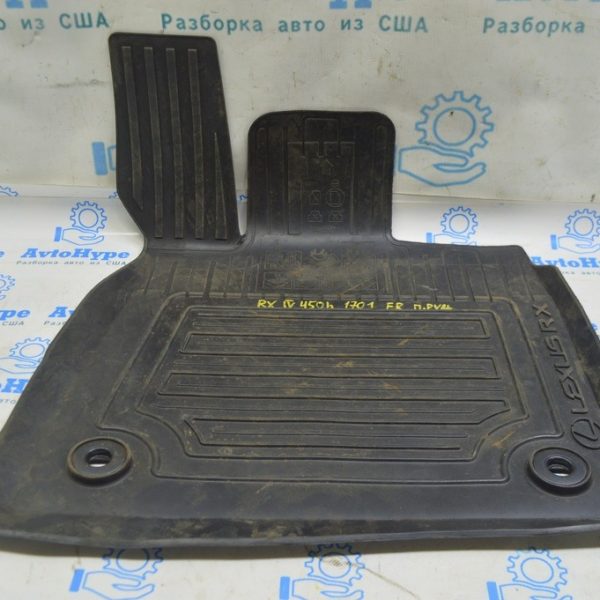 Коврик салона передний правый Lexus RX350 RX450h 16-22 резина черный, прав руль PW210-0E005-C0