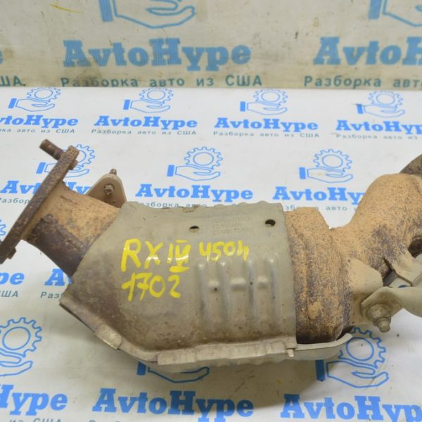Коллектор выпускной задний с катализатором Lexus RX450h 16-22 (02) посыпался 17140-31390