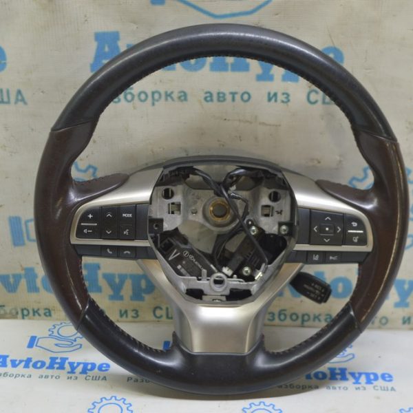 Руль голый Lexus RX350 RX450h 16-22 кожа, черн+коричнев (02) 45100-0E431-C0