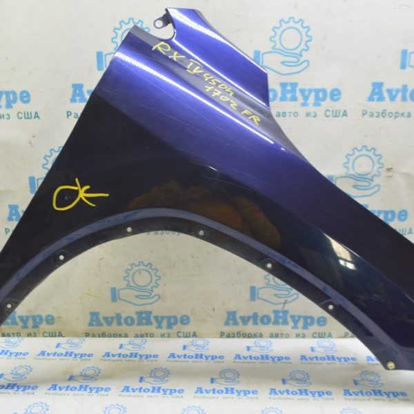 Крыло переднее правое Lexus RX350 RX450h 16-22 синее (02) тычка 5380148120