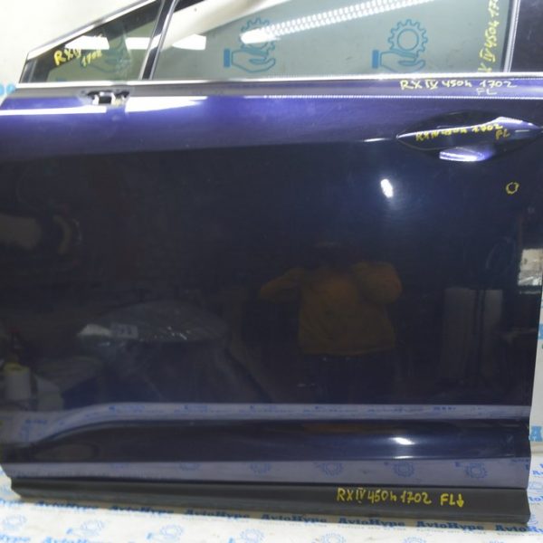 Дверь голая передняя левая Lexus RX350 RX450h 16-22 синяя (02) тычка 67002-0E140