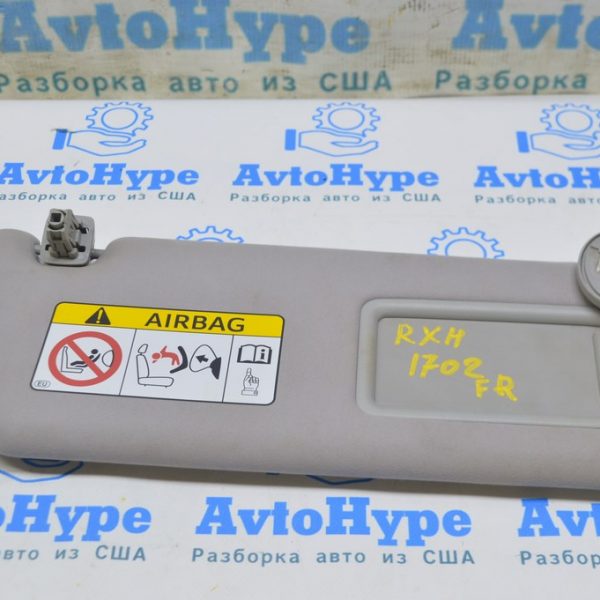 Козырек правый Lexus RX350 RX450h 16-19 серый (02) 74310-0E130-B2