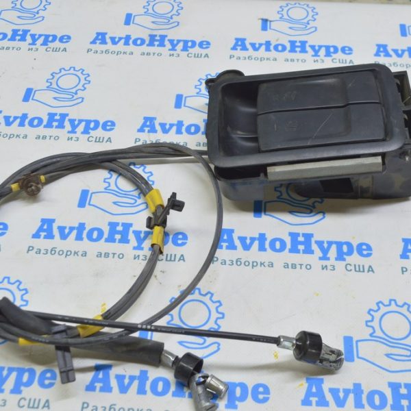 Рычаг откидывания заднего ряда сидений Lexus RX350 RX450h 16-22 черный, с тросом 72053-0E020-C0