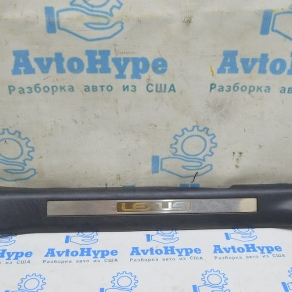 Накладка порога внутр передняя левая Lexus RX350 RX450h 16-22 черн с хромом (02) царапины 67912-0E120