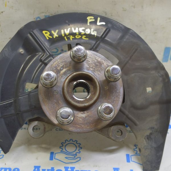 Цапфа со ступицей и кожухом передняя левая Lexus RX350 RX450h 16-22 (02) 43550-0E011