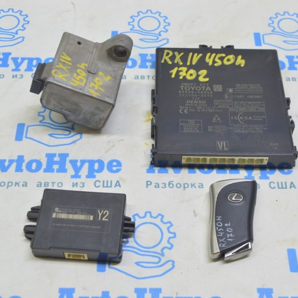 Цепь зажигания в сборе с ключом Lexus RX450h 16-22 16-22 4 кнопки затерт (02) 89990-48450 8990448J60