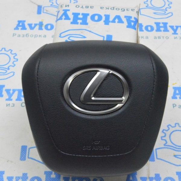 Подушка безопасности airbag в руль водительская Lexus RX 350/350h/500h 23- черная (01) 45130-F6020-C0