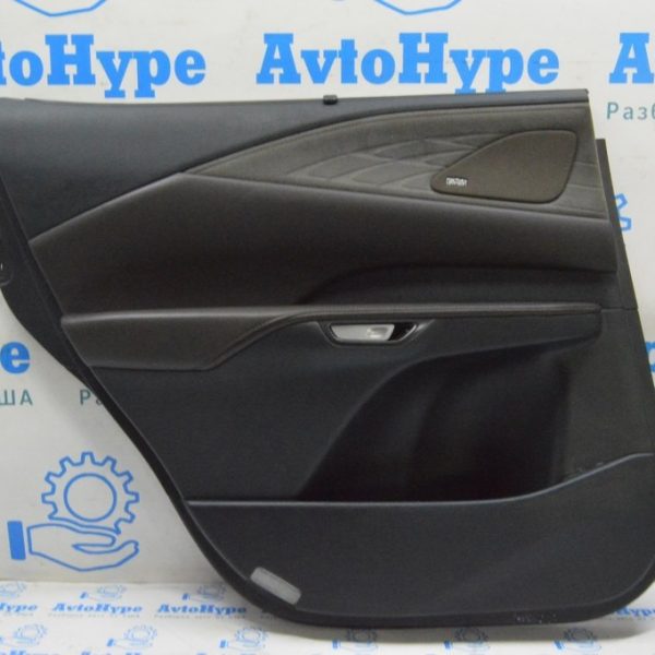 Обшивка двери (карточка) зад лев Lexus RX 350/350h/500h 23- черн с коричн вставкой и шторкой 67640-0EC01-23