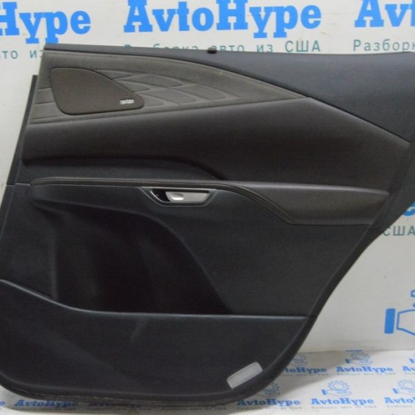 Обшивка двери (карточ) зад прав Lexus RX 350/350h/500h 23- черн с коричн вставк и шторкой (01) 67630-0EC01-23