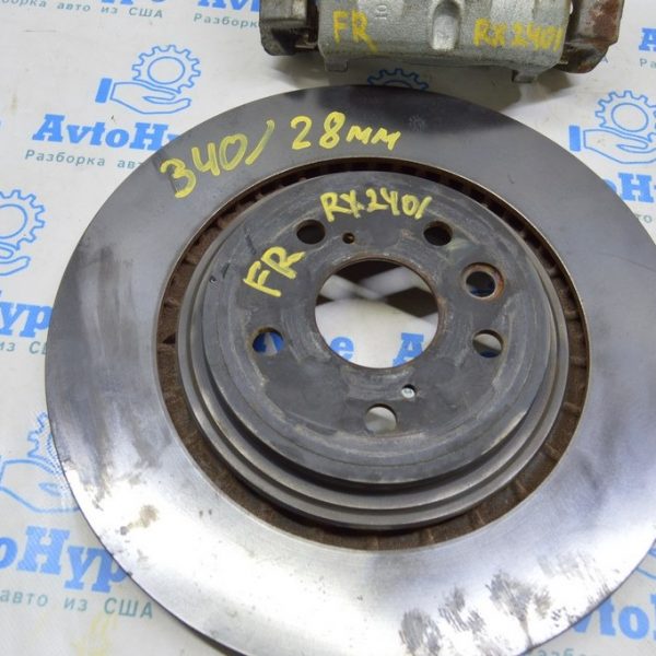 Диск тормозной перед прав Lexus RX 350/350h 23- 340/28мм 43512-0E100