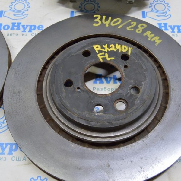 Диск тормозной перед лев Lexus RX 350/350h 23- 340/28мм 43512-0E100